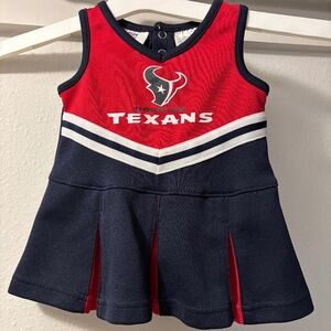 HOUSTON TEXANS OFFICIAL NFL DRESS INFANT & TODDLER CHEERLEADER Sz 3-6 mon FALLEN